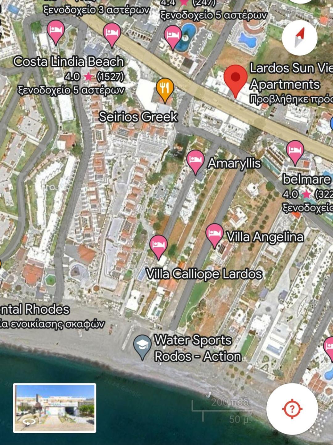 Lardos Sun View Apartments Екстер'єр фото